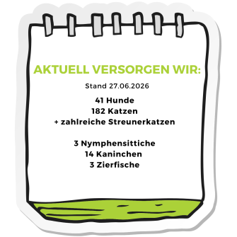 Tierbestand 27.06.2026 Tierbestand 27.06.2026